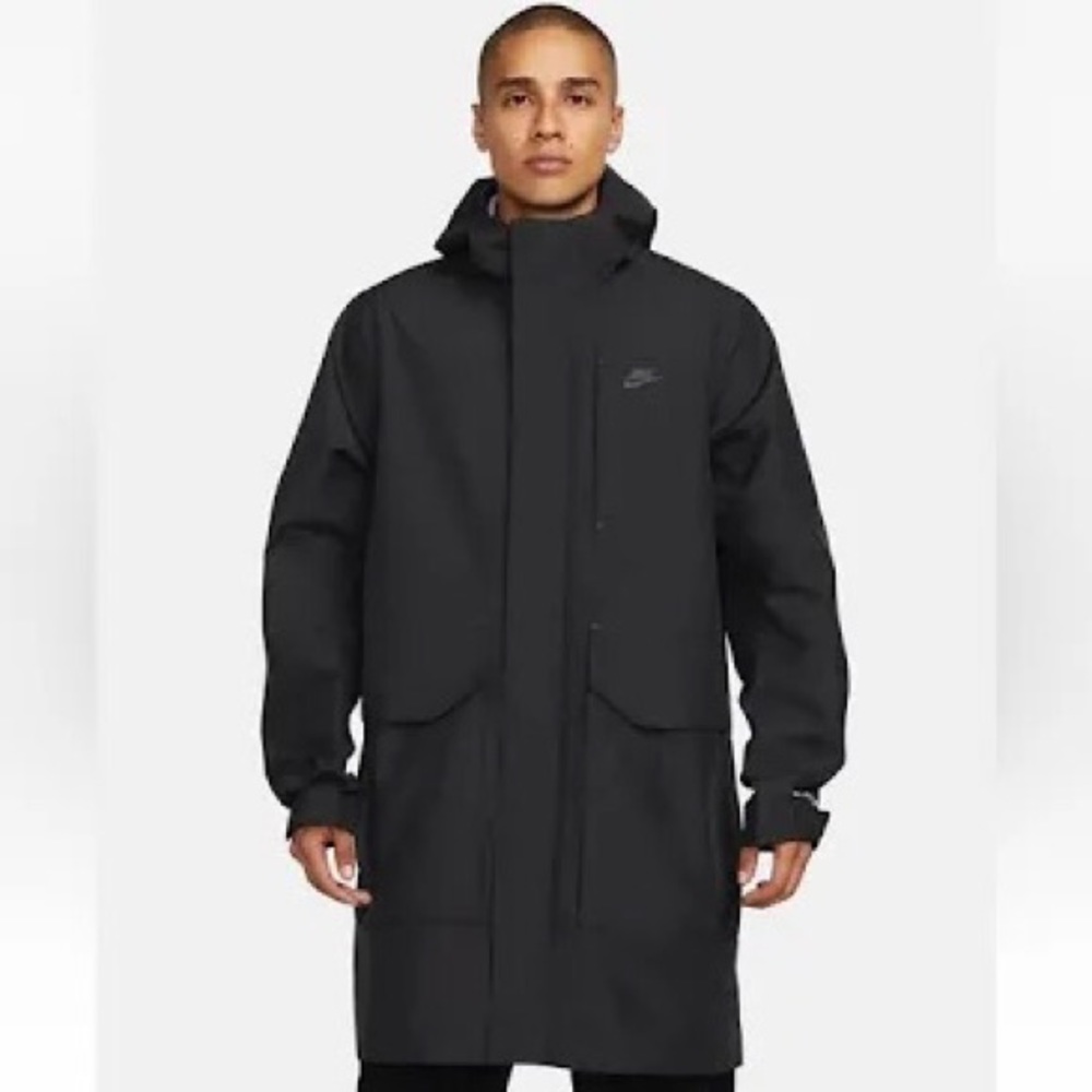 [M] NIKE SPORTSWEAR NSW STORM-FIT ADV Water Repel Shell Parka Jacket Black DS